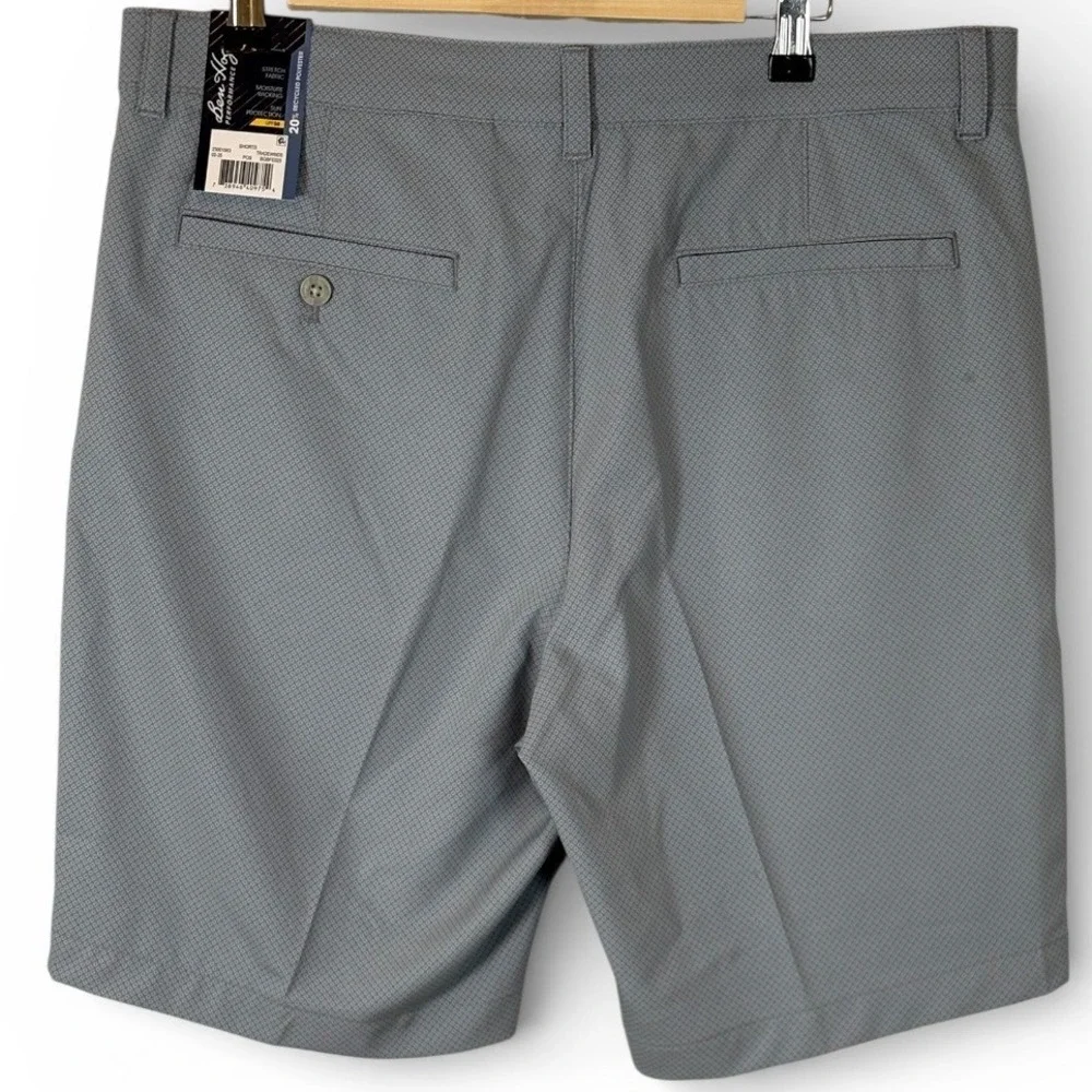 Ben Hogan Performance Golf Shorts‎ Mens 34 Grey Tradewinds Stretch UPF 50 NWT